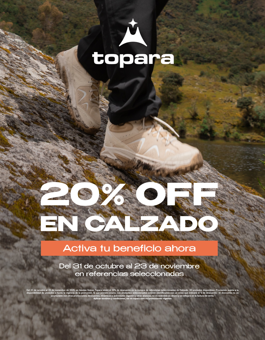 Calzado con 20% de Descuento en Topara