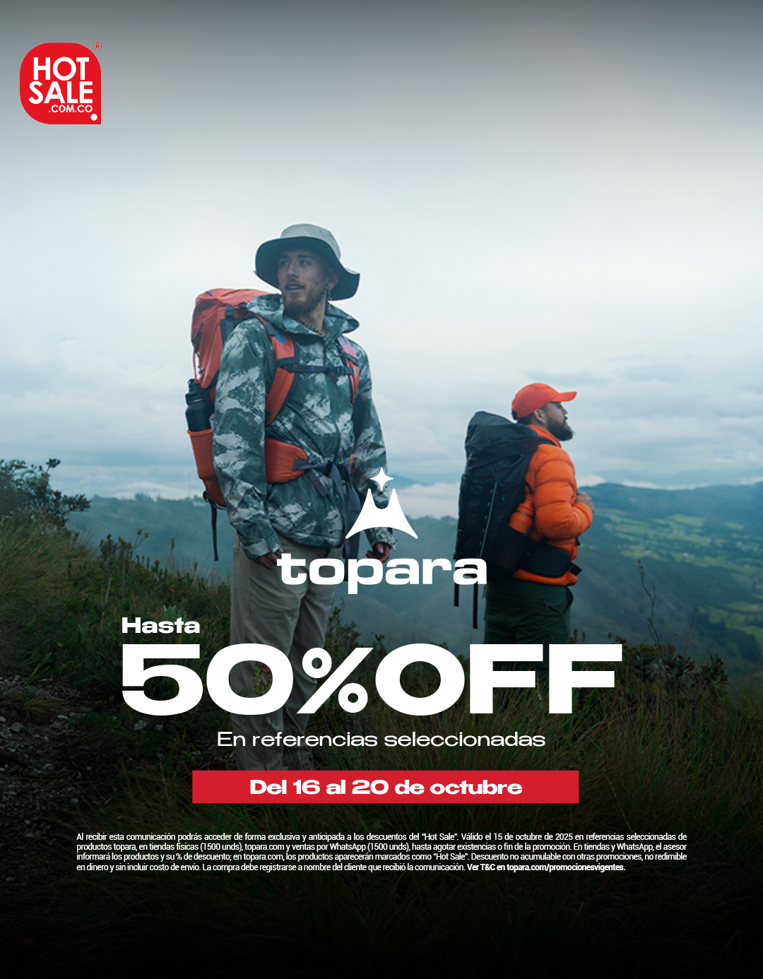 Hot Sale Topara hasta 50% OFF